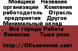 Мойщики › Название организации ­ Компания-работодатель › Отрасль предприятия ­ Другое › Минимальный оклад ­ 1 - Все города Работа » Вакансии   . Тыва респ.